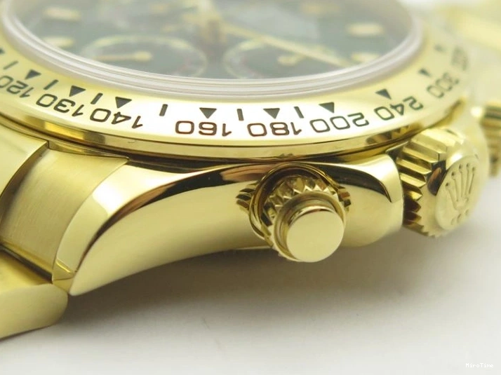 MiroTime 0316 RelaxedFit Daytona 116515 Noob 1:1 Best Edition Rose Gold Dial On Black Rubber Strap A7750(Free Extra Strap) 3740